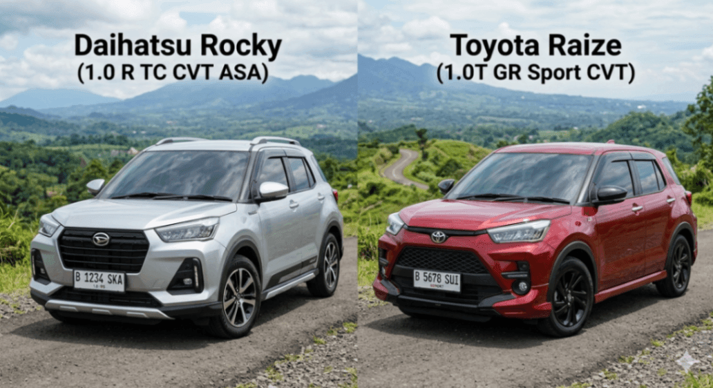 Daihatsu Rocky vs Toyota Raize 2026: SUV Kembar Mana yang Lebih Worth It?